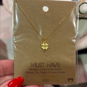 Must Have Gold Clover Necklace